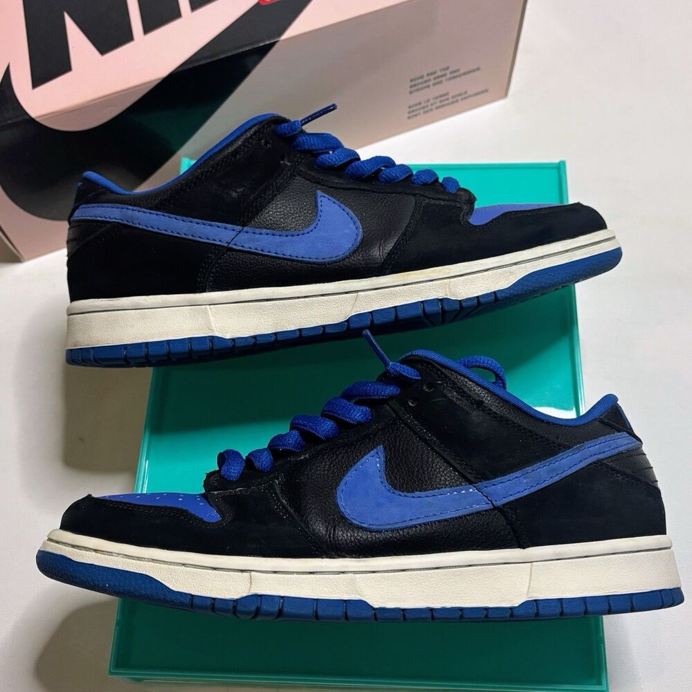 2004 Nike SB Dunk Low Pro J-pack Royal Blue Black Jordan Pack Vintage Pink Box